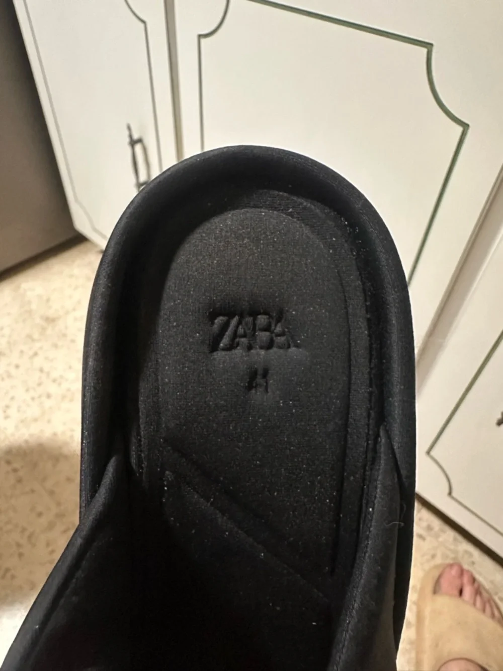 Zara Black Platform Wedge Sandals